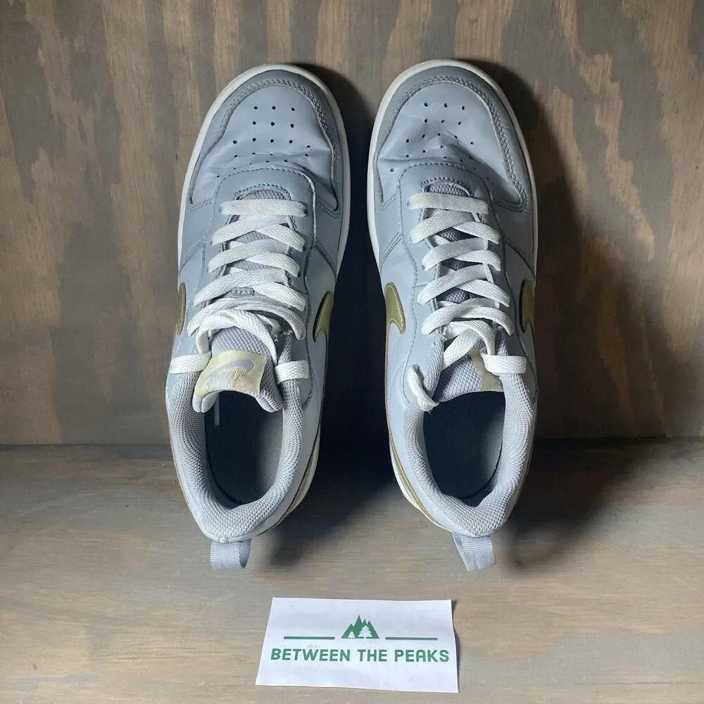 Nike Court Borough Low 2 Gray Sneakers Shoes BQ5448-013 Youth Kids 6Y Womens 7.5